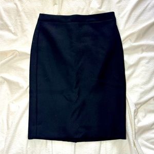 Black J Crew wool pencil skirt